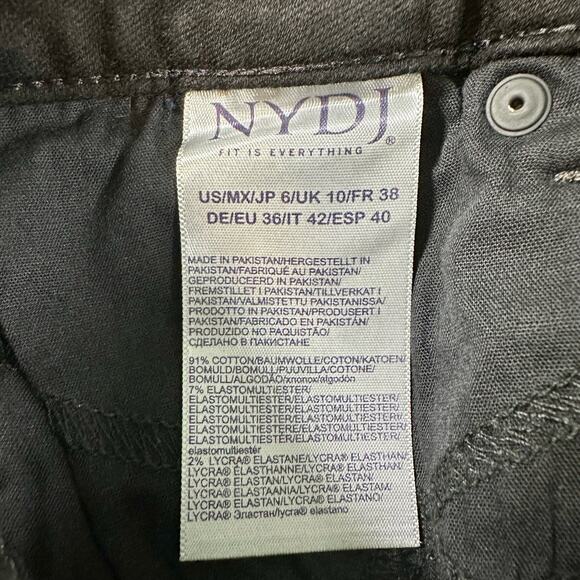 NYDJ Women's 6 Set 2 Ami Skinny Black & Dark Blue Lift x Tuck Jeans Stretch - Picture 4 of 7